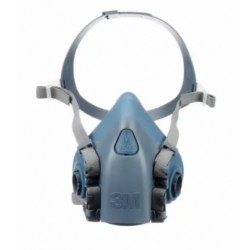 Máscara buconasal 3M 7501 o media máscara PEQUEÑA para uso con filtros