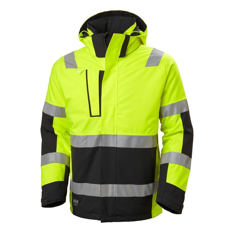 Parka alta visibilidad, ALNA 2.0 amarillo flúor negro HELLY HANSEN