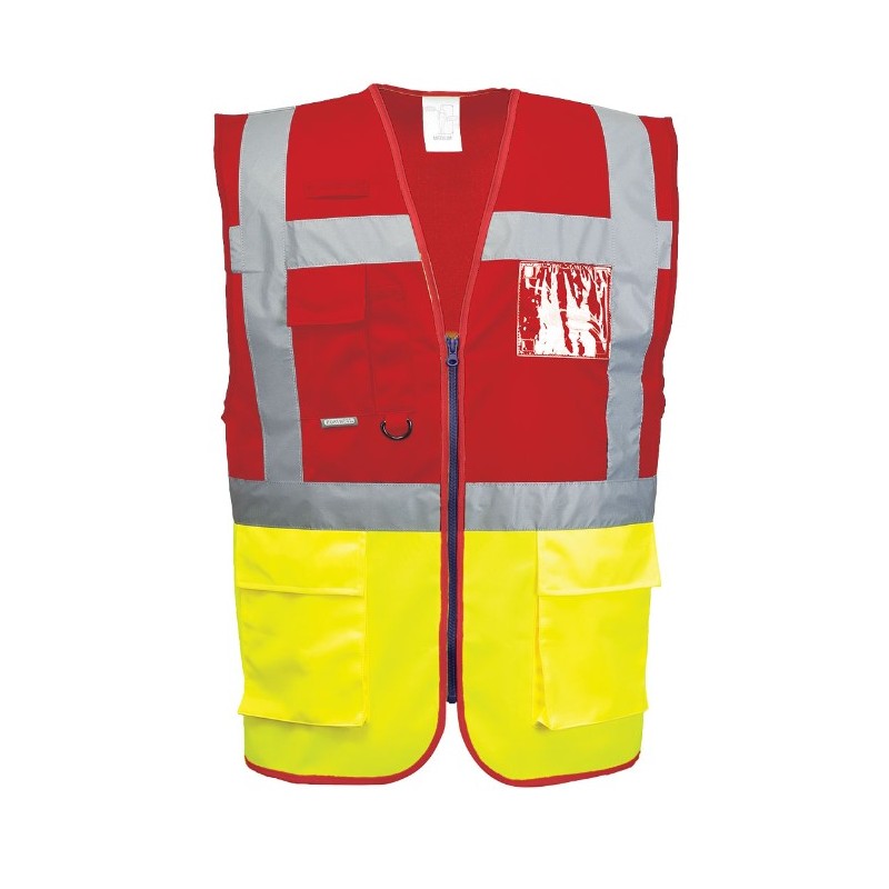 Chaleco alta visibilidad C276 amarillo flúor rojo PORTWEST