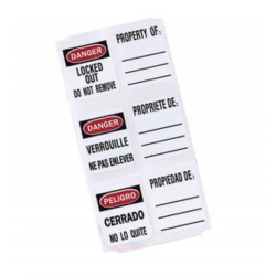 Etiqueta S140 para candados Master Lock (lote 150 unidades)