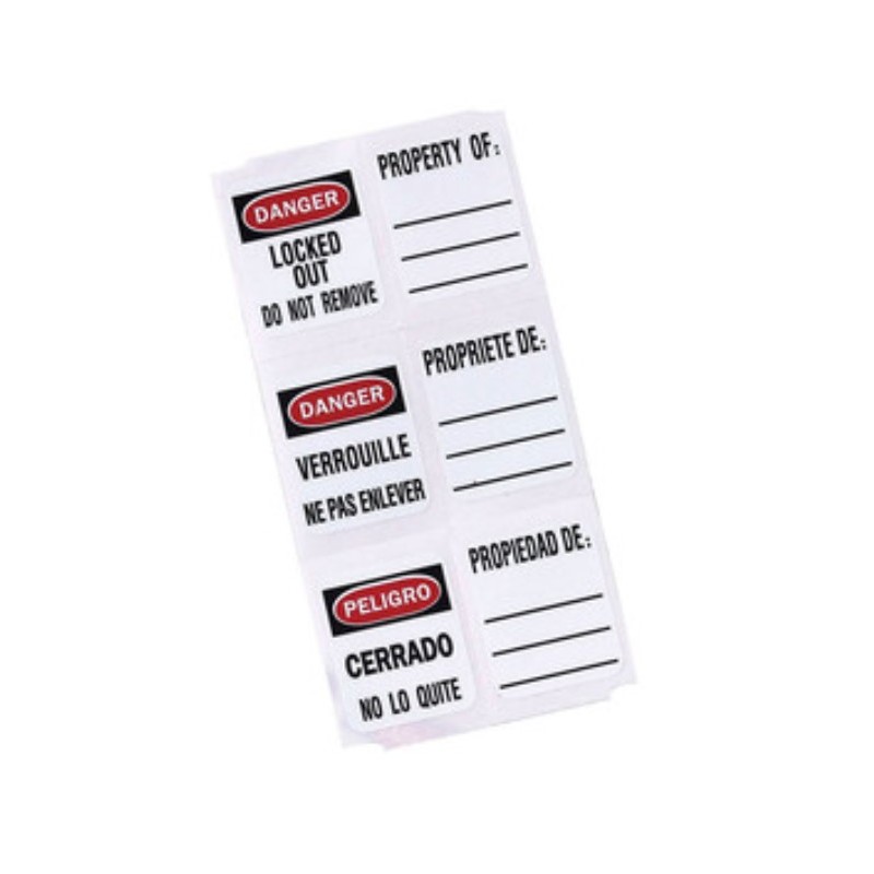 Etiqueta S140 para candados Master Lock (lote 150 unidades)