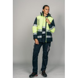 Parka encastrable alta visibilidad MUJER KINGSMANN STARLIGHT, Azul Marino con... 7