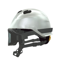 Casco EOM blanco con gafas banda elástica, SICOR 2