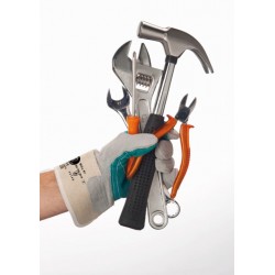 Par de guantes piel serraje BULL R1, JOMIBA 4