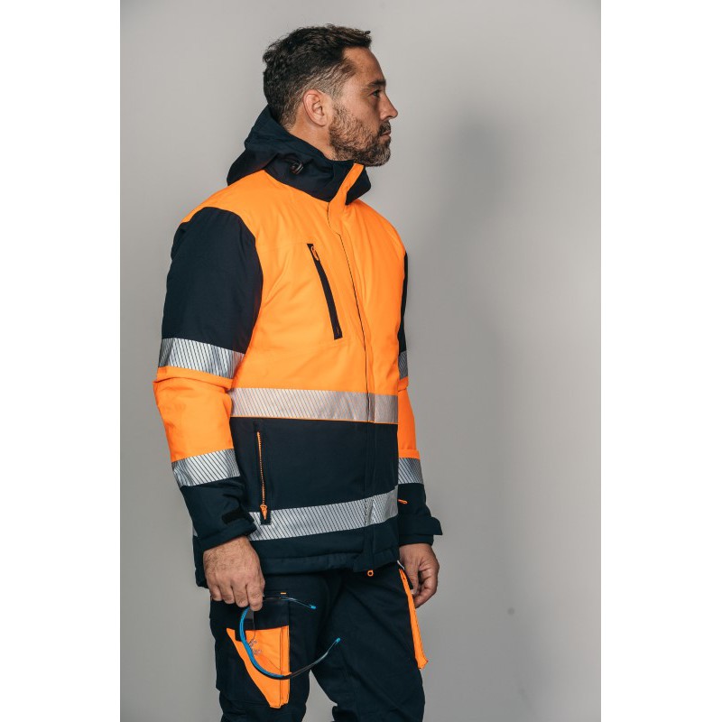 Parka alta visibilidad HOMBRE KINGSMANN STARLIGHT con guata, Azul Marino con...