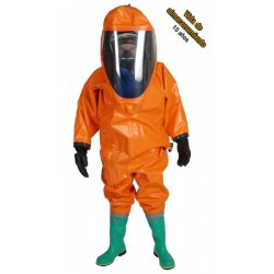 Traje Hermético a gas reutilizable GTB laminado de Viton RESPIREX