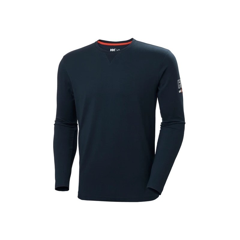 Camiseta azul marino, M/L KENSINGTON LONGSLEEVE 79242_590, Helly Hansen