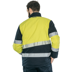 Cazadora alta visibilidad HOMBRE KINGSMANN STARLIGHT, Azul Marino con... 2