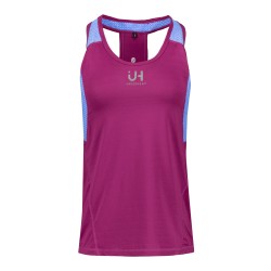 Camiseta refrigerante de mujer morada sin magas 2