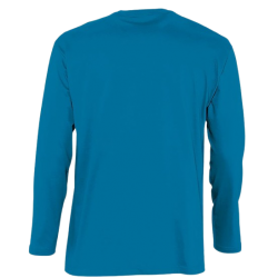 Camiseta manga larga color azul aqua, ref. 11420, SOLS 2