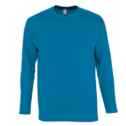 Camiseta manga larga color azul aqua, ref. 11420, SOLS