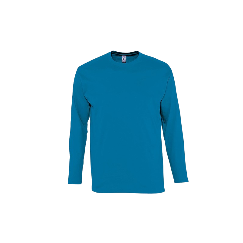Camiseta manga larga color azul aqua, ref. 11420, SOLS
