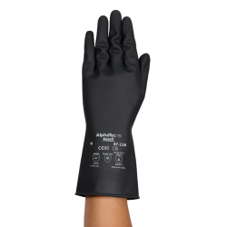 Par de guantes químico de látex de caucho natural ref. Alphatec 87-118, ANSELL