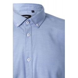 Camisa Oxford Stretch celeste manga larga para hombre | Velilla 405004S 6