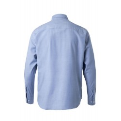 Camisa Oxford Stretch celeste manga larga para hombre | Velilla 405004S 2