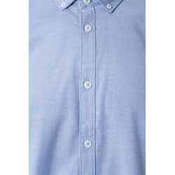 Camisa Oxford Stretch celeste manga larga para hombre | Velilla 405004S 5