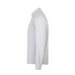 Camisa Oxford Stretch Gris Manga Larga para Hombre | Velilla 405004S 2