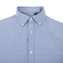 Camisa Oxford Stretch Celeste Manga Corta para Hombre | Velilla 405024S 2