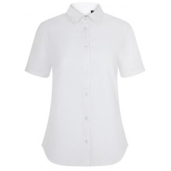 Camisa Oxford Stretch Blanca Manga Corta para Mujer| Velilla 405025S
