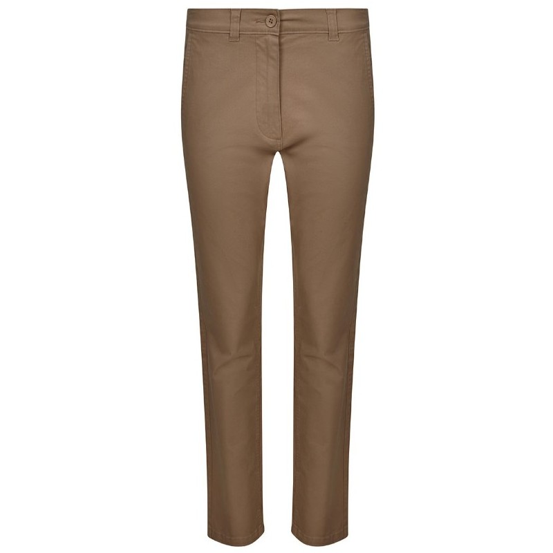 Pantalón chino Stretch Mujer Beige 403012S, Velilla