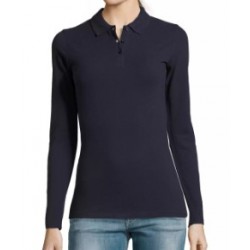 Polo Manga Larga Azul Marino MUJER 02083