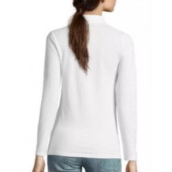 Polo Manga Larga Blanco MUJER 02083