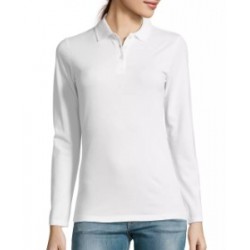 Polo Manga Larga Blanco MUJER 02083 2