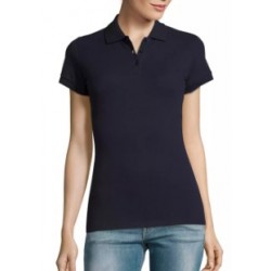 Polo Manga Corta Azul Marino MUJER 11347