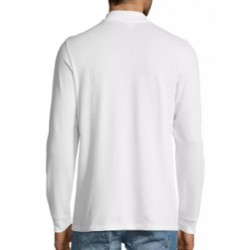 Polo Manga Larga Blanco HOMBRE 02087 2