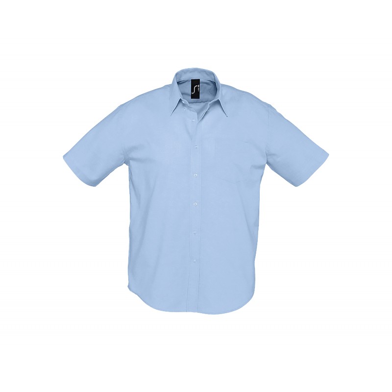 Camisa hombre manga corta azul cielo, ref. 16010, SOL´S