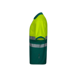 Polo algodón alta visibilidad manga corta verde amarillo flúor, ref. 305523,... 3