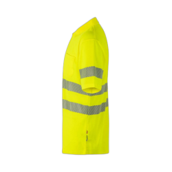 Polo algodón alta visibilidad manga corta amarillo flúor, ref. 305522, VELILLA 3