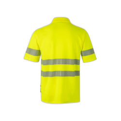 Polo algodón alta visibilidad manga corta amarillo flúor, ref. 305522, VELILLA 2