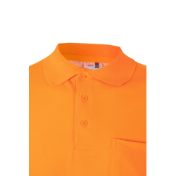 Polo algodón alta visibilidad manga larga naranja flúor, ref. 305524, VELILLA 4