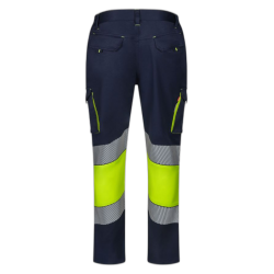 Pantalón stretch cinta segmentada azul navy/Amarillo flúor, ref: 303008S,...