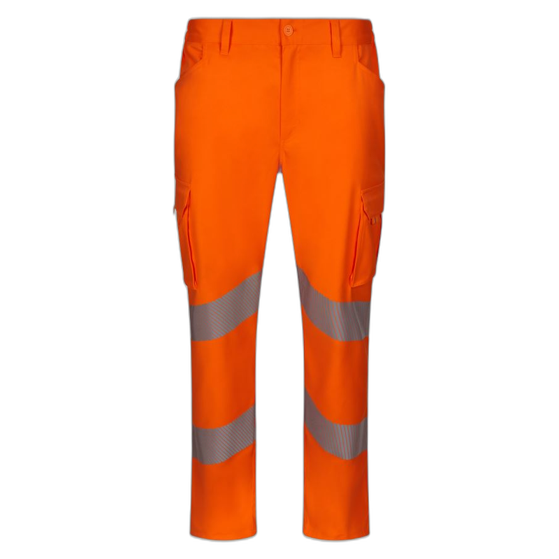 Pantalón stretch cinta segmentada NARANJA FLÚOR, ref: 303009S, Velilla