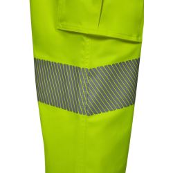 Pantalón stretch cinta segmentada AMARILLO FLÚOR, ref: 303009S, Velilla 4