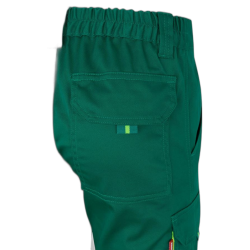 Pantalón stretch bicolor multibolsillos VERDE/AMARILLO FLÚOR 303002S, Velilla 6