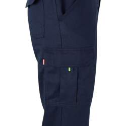 Pantalón 100% algodón multibolsillos azul navy/amarillo flúor, 303007, Velilla 5