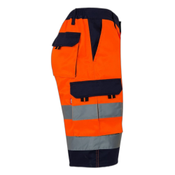 Bermudas multibolsillos azul marino y naranja flúor, ref. 303004, Velilla 5