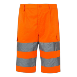 Bermudas multibolsillos color naranja flúor, ref. 303005, Velilla