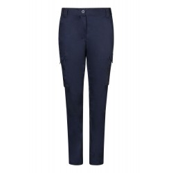 Pantalon azul marino Stretch multibolsillos mujer, 103002SW_61, VELILLA