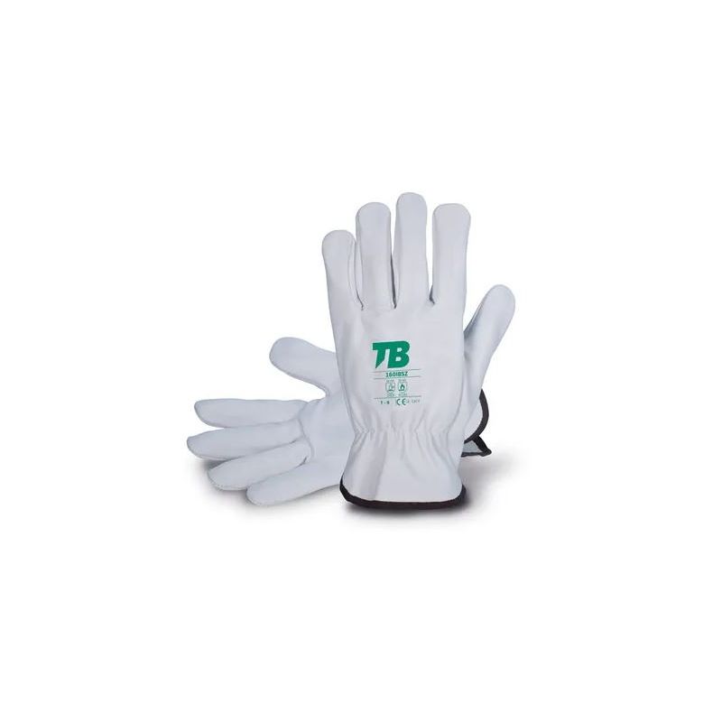 Guante piel flor gris mecánico y térmico, 160IBSZ, Tomás Bodero