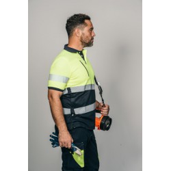 Polo alta visibilidad HOMBRE KINGSMANN STARLIGHT manga corta 100% Poliéster,... 2