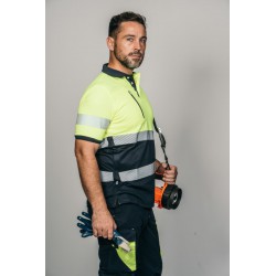 Polo alta visibilidad HOMBRE KINGSMANN STARLIGHT manga corta 65/35, Azul... 6