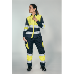 Pantalón ACOLCHADO alta visibilidad MUJER KINGSMANN STARLIGHT, Azul Marino...