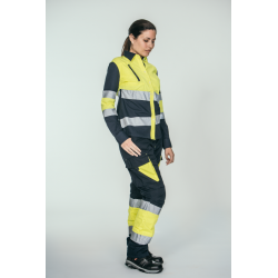 Pantalón alta visibilidad MUJER KINGSMANN STARLIGHT, Azul Marino con Amarillo... 5
