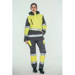 Pantalón ACOLCHADO alta visibilidad MUJER KINGSMANN STARLIGHT, Gris con...