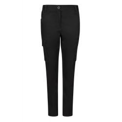 Pantalón stretch multibolsillos mujer negro