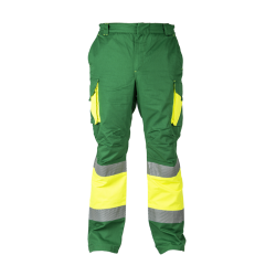 Pantalón alta visibilidad HOMBRE KINGSMANN STARLIGHT para rodilleras, Verde... 1